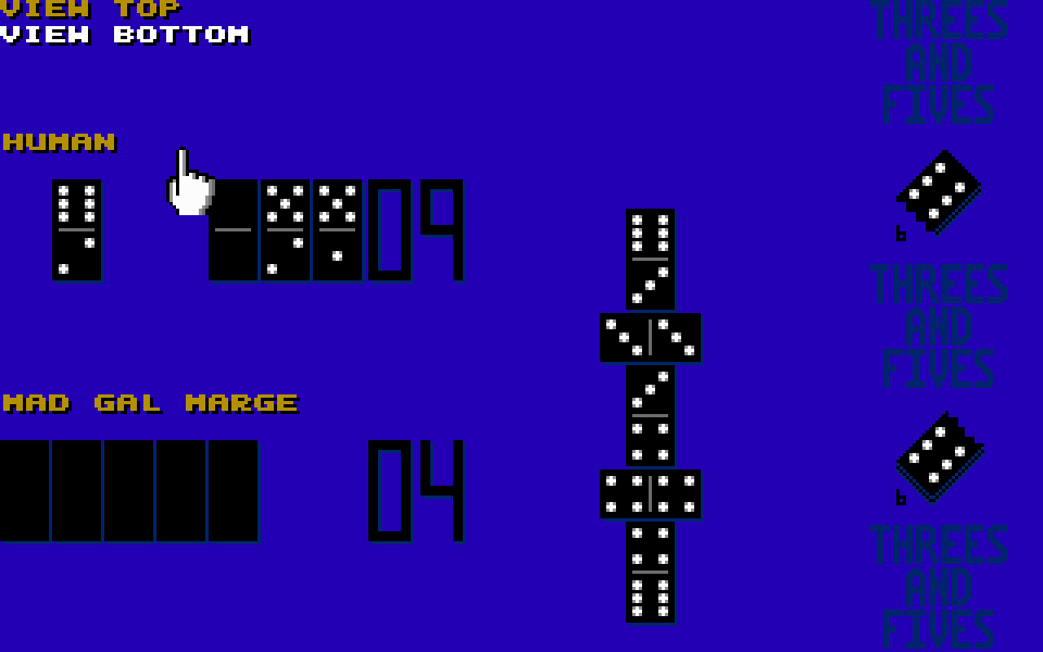 Threes n Fives atari screenshot